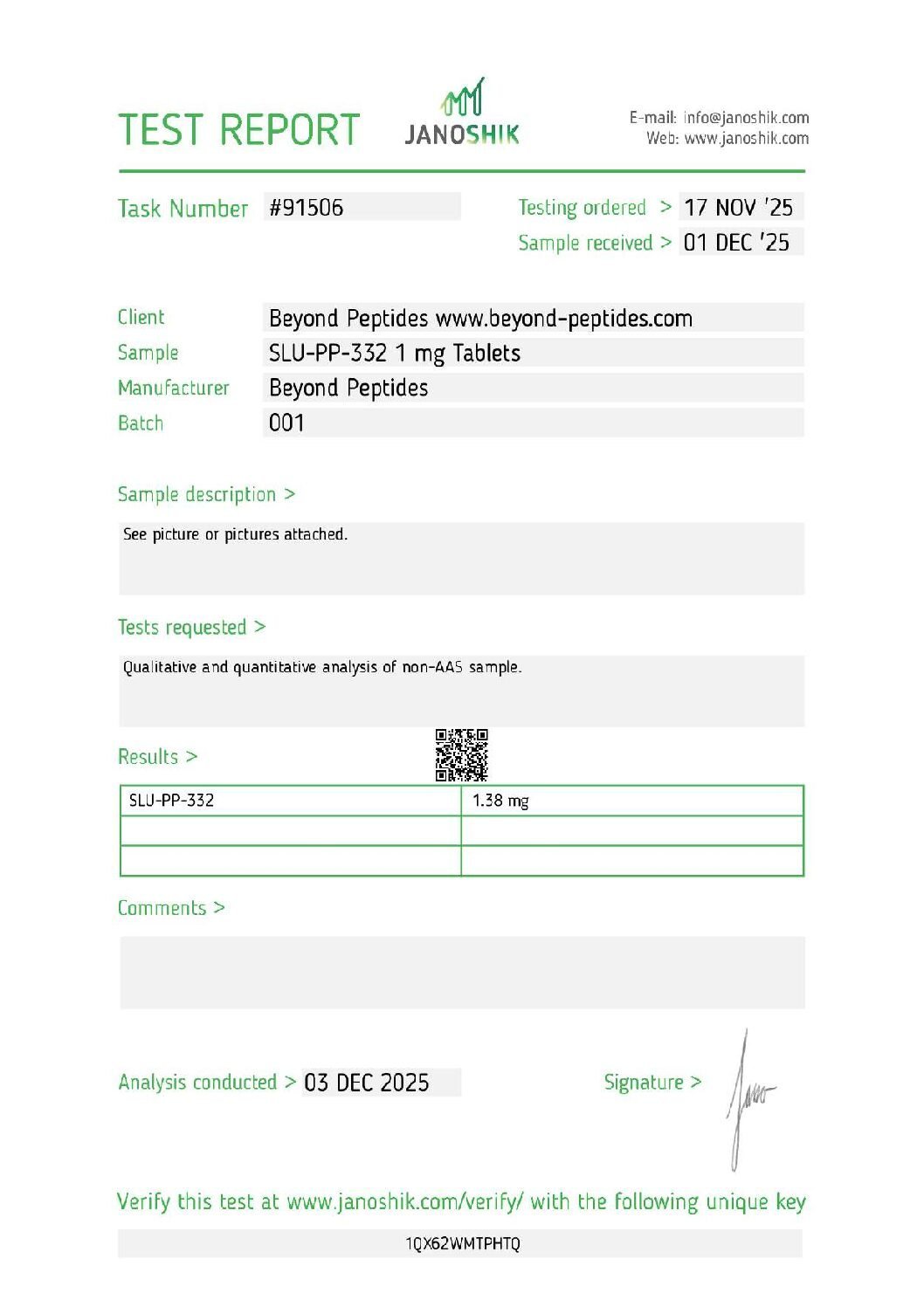 SLU-PP-332 Peptide - Image 2